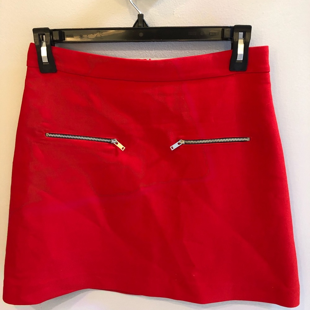 Red Zara skirt